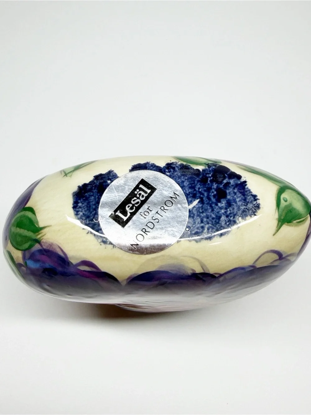 Vintage Lesal Hand Painted Floral Heart Vase